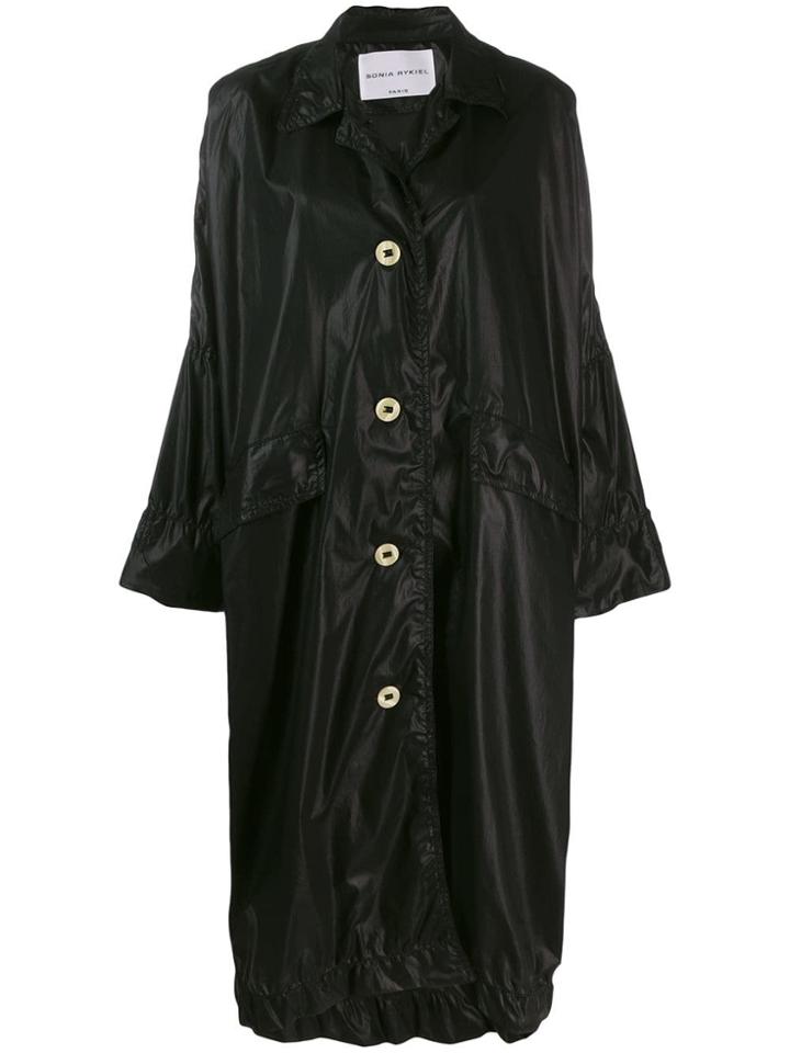Sonia Rykiel Oversized Midi Coat - Black
