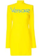 Versace Vintage Logo Dress - Yellow & Orange