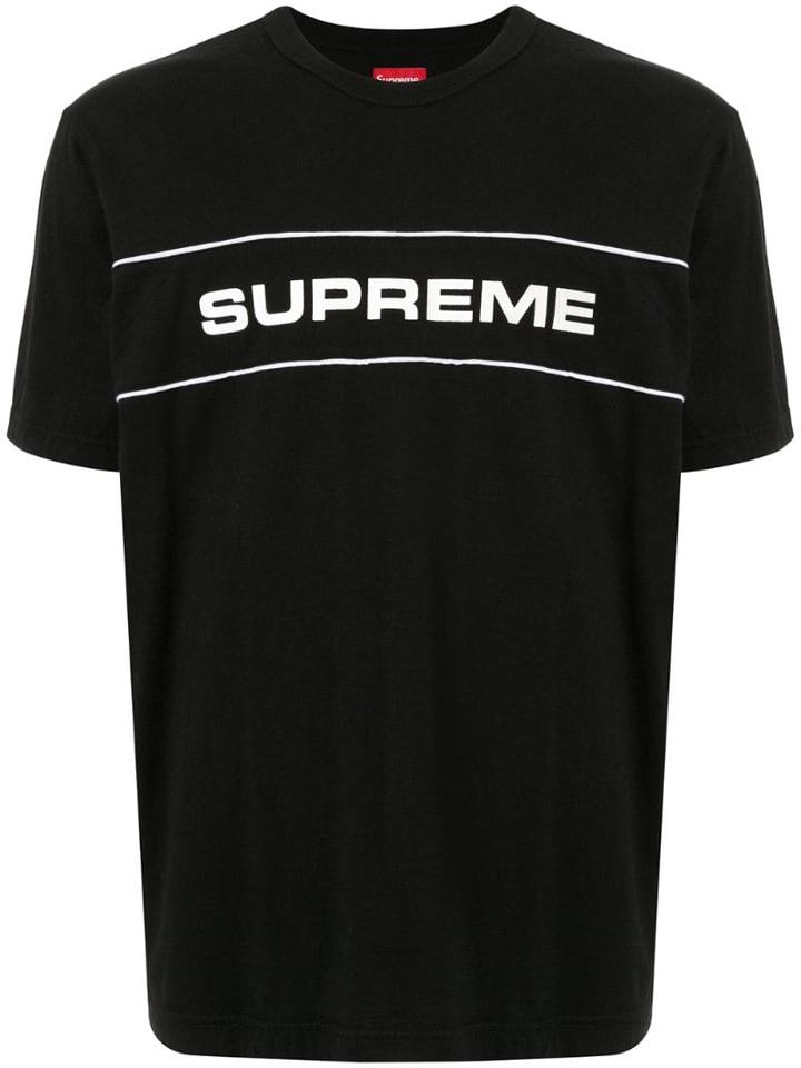 Supreme Team Ringer Top - Black