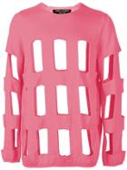 Comme Des Garçons Homme Plus Grid Jumper - Pink
