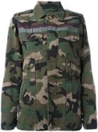 Valentino Camouflage Jacket, Women's, Size: 42, Green, Cotton