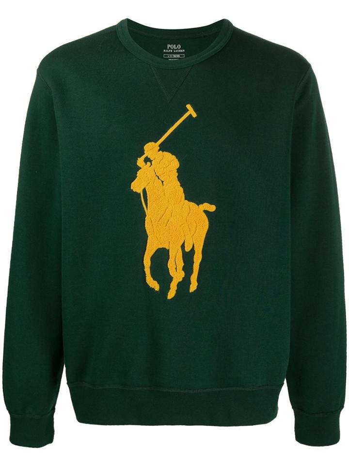 Polo Ralph Lauren Logo Print Jumper - Green