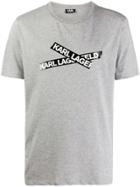 Karl Lagerfeld Logo Construction Tape T-shirt - Grey