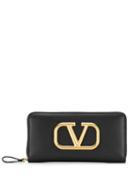 Valentino Valentino Garavani Vlogo Zipped Wallet - Black
