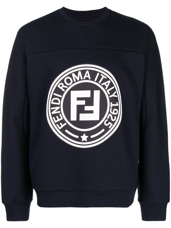 Fendi Front Logo Sweatshirt - Black