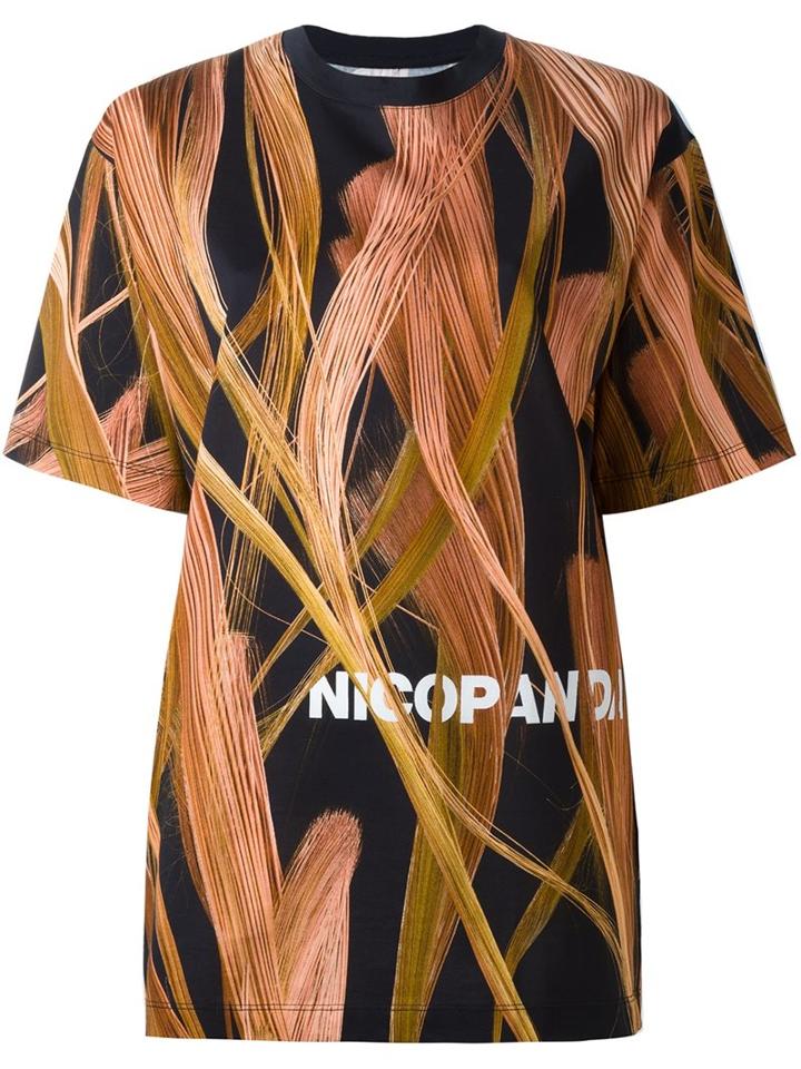 Nicopanda 'fur' Print T-shirt
