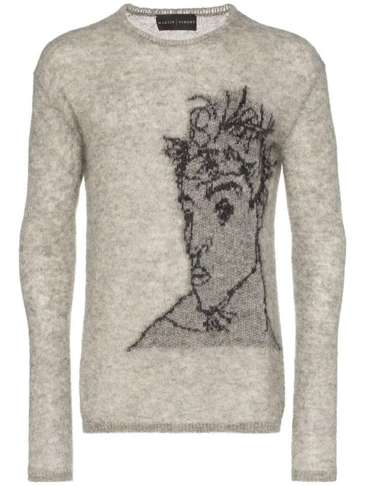 Martin Diment Egon Schiele Intarsia Jumper - Grey