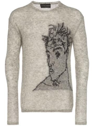 Martin Diment Egon Schiele Intarsia Jumper - Grey
