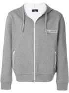 Fay Logo Print Hoodie - Grey