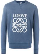 Loewe Jersey Sweatshirt, Men's, Size: Medium, Blue, Cotton