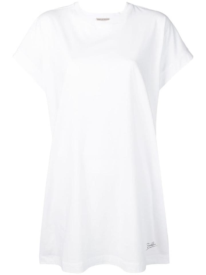 Emilio Pucci Acapulco Piazzato Print T-shirt Dress - White