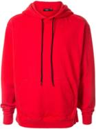 Bassike Popover Hoodie - Red