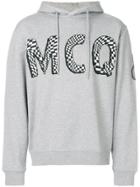 Mcq Alexander Mcqueen Logo Print Hoddie - Grey
