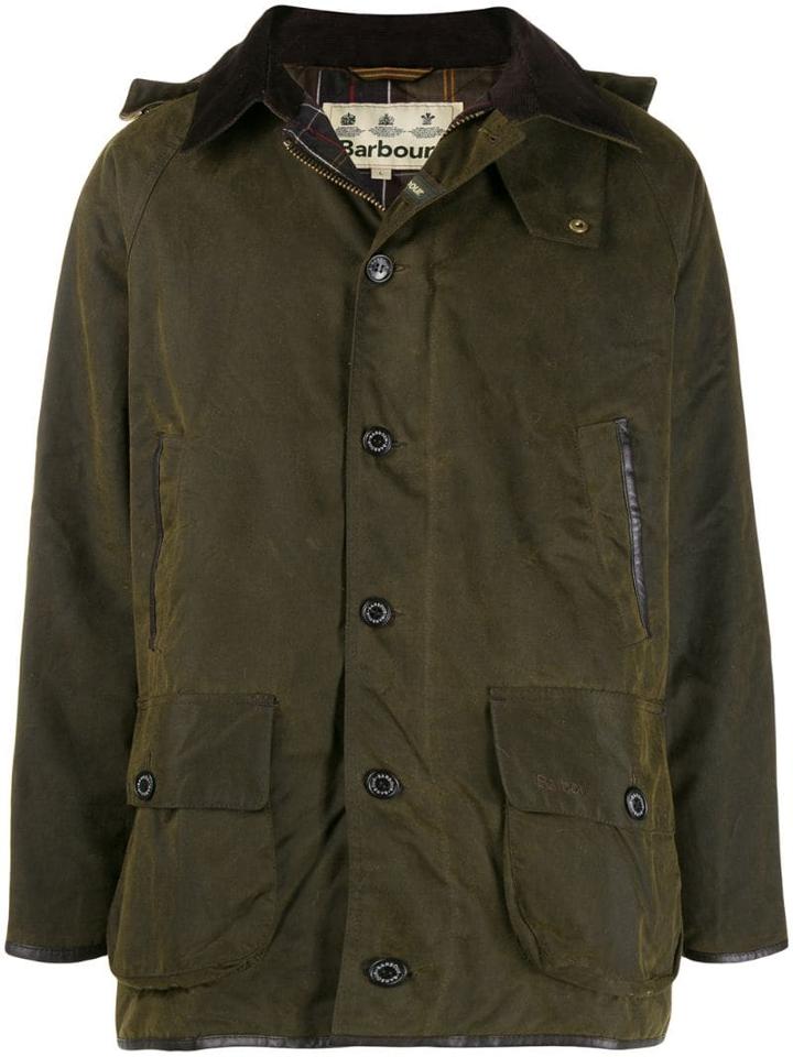 Barbour Military Style Hooded Jacket - Green