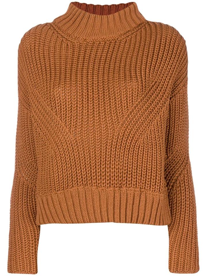 Roberto Collina Chunky Knit Jumper - Brown