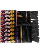 Etro Printed Foulard With Tassels - Black