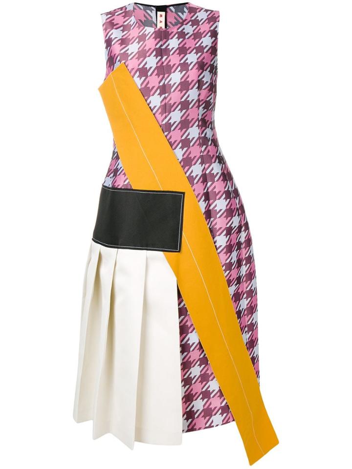 Marni Panelled Sleeveless Dress - Pink