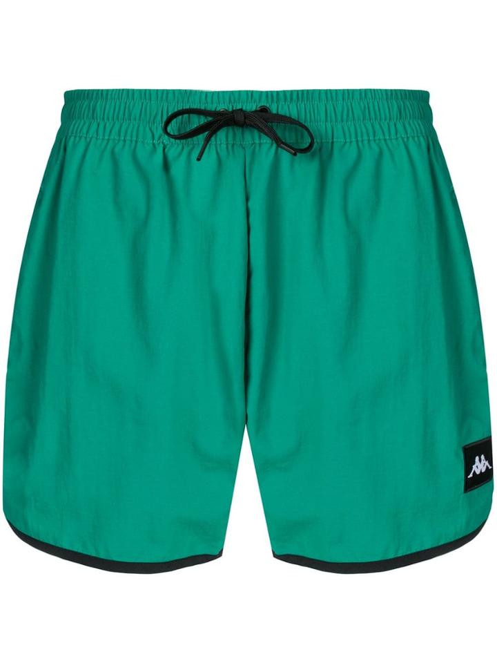 Kappa Logo Drawstring Swim Shorts - Green