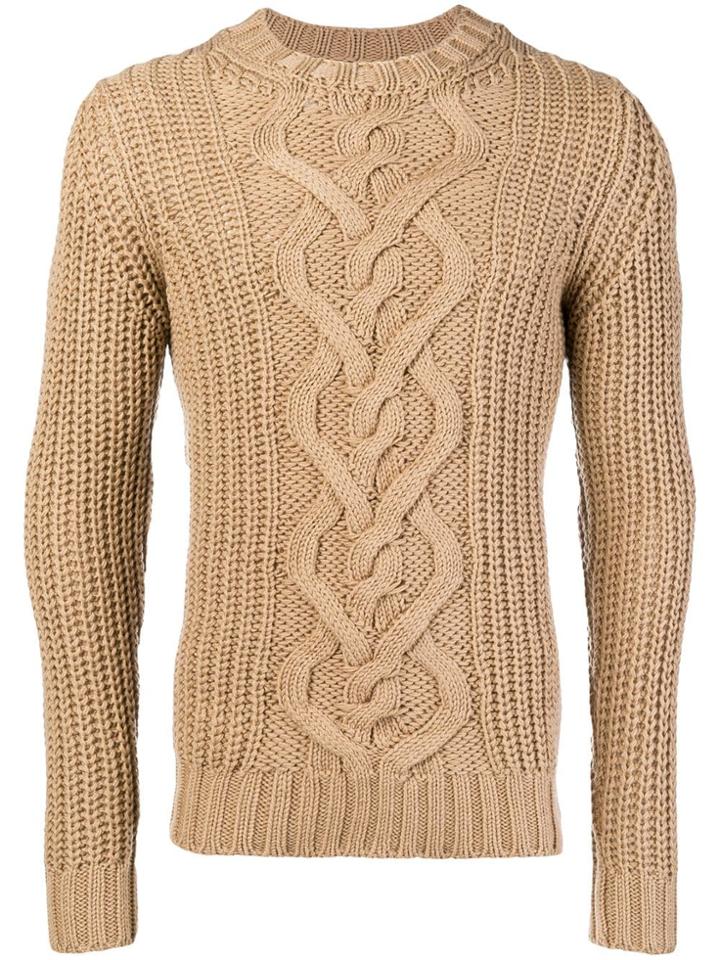 Dondup Cable-knit Sweater - Nude & Neutrals