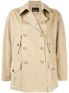 Ermanno Scervino Double Breasted Jacket - Brown
