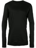 Devoa Long Sleeved T-shirt, Men's, Size: 4, Black, Silk/rayon