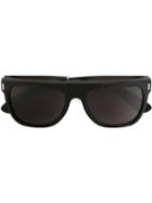 Retrosuperfuture 'flat Top Francis Black Silver' 140 Mm Sunglasses