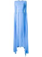 Alex Perry 'courtney' Gown, Women's, Size: 14, Blue, Polyester/triacetate