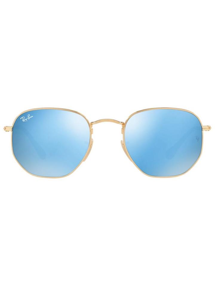Ray-ban Mirrored Sunglasses, Men's, Grey, Metal