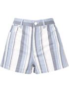 A.p.c. Striped Shorts - White