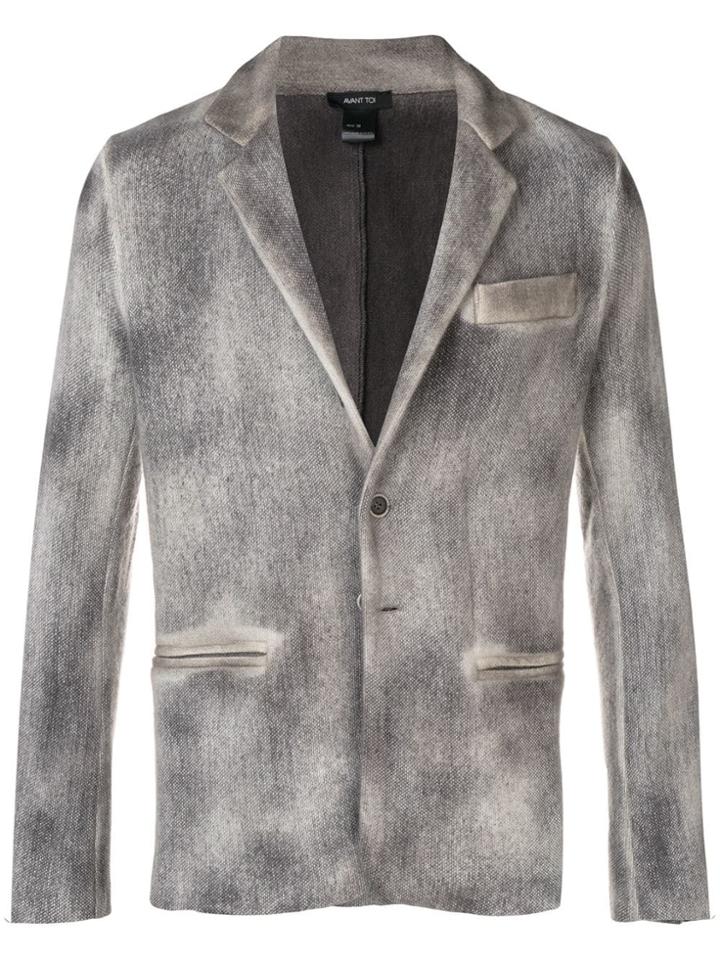 Avant Toi Faded Effect Blazer - Neutrals