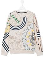 Kenzo Kids Cactus Sweatshirt, Boy's, Size: 14 Yrs, White