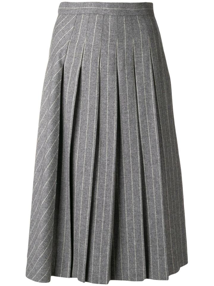 Ermanno Scervino Pleated Midi Skirt - Grey