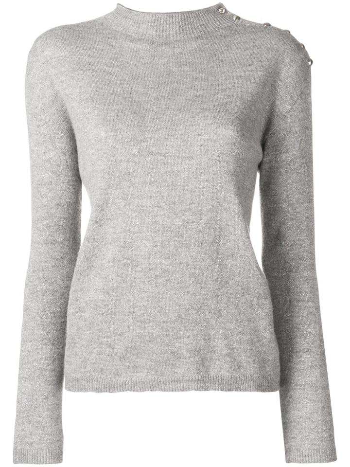 Liu Jo Mock Knit Sweater - Grey