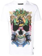 Philipp Plein Studded Abstract Skull T-shirt - White