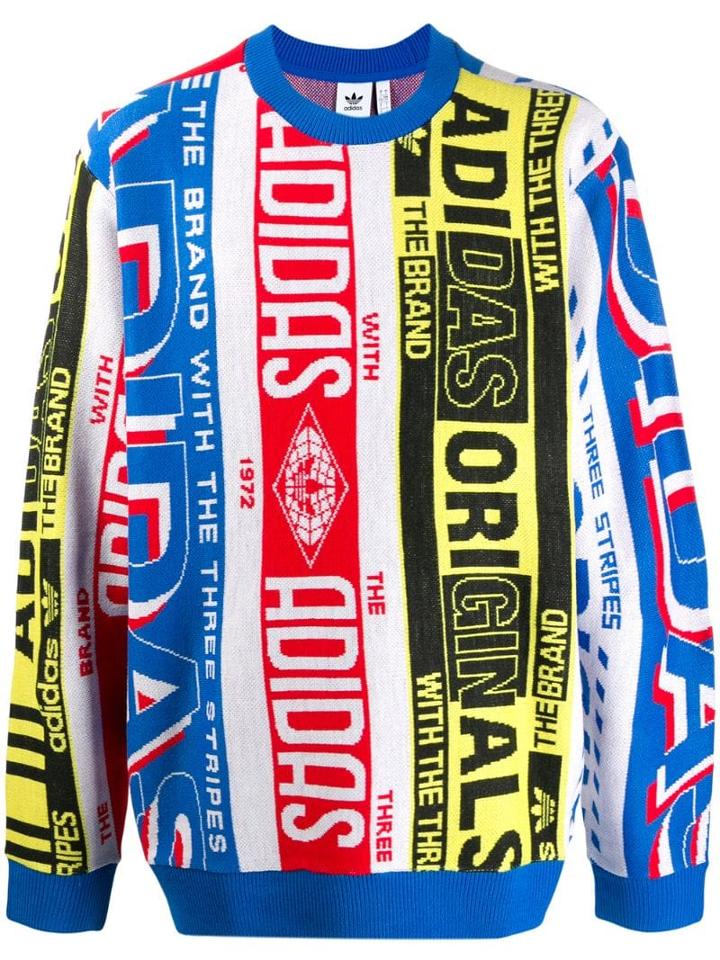 Adidas Real Scarf Crewneck Sweatshirt - Blue