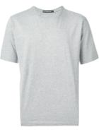 Issey Miyake Men Round Neck T-shirt, Size: 5, Grey, Cotton