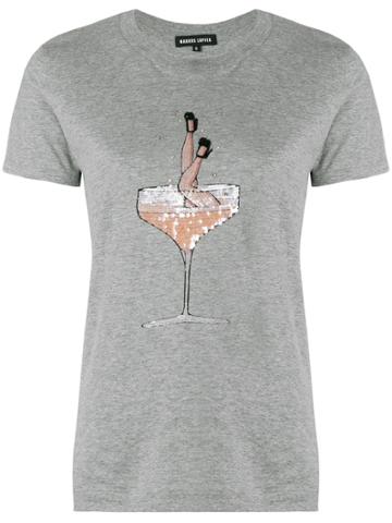 Markus Lupfer Kate Champagne Girl T-shirt - Grey