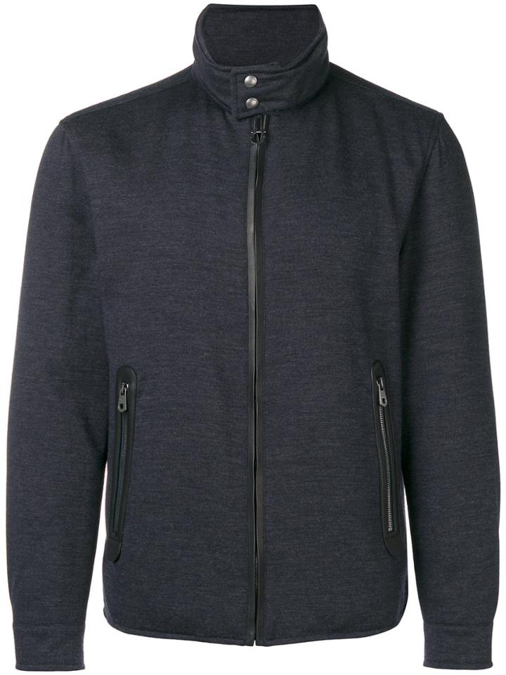 Salvatore Ferragamo Zip Up Jacket - Blue