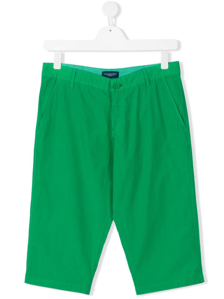 Aston Martin Kids - Classic Bermudas - Kids - Cotton - 16 Yrs, Green