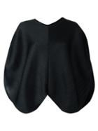 Pleats Please By Issey Miyake Pleated Loose-fit Blouse, Women's, Size: 5, Black, Polyester