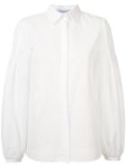 Gabriela Hearst Gathered Cuffs Shirt, Women's, Size: 38, White, Cotton