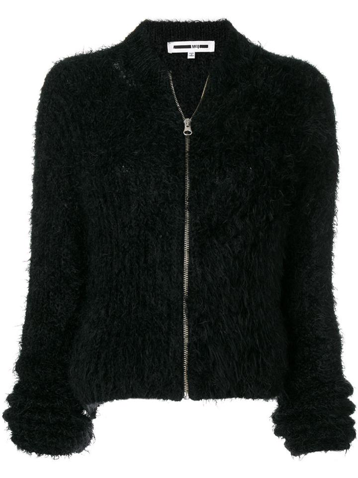 Mcq Alexander Mcqueen Zipped Cardigan - Black