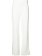 Jonathan Simkhai - Wide-leg Trousers - Women - Polyester/spandex/elastane/acetate/viscose - 6, White, Polyester/spandex/elastane/acetate/viscose