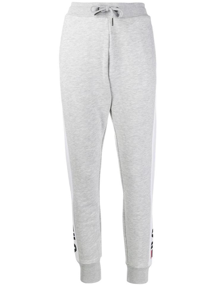 Fila Logo Print Track Pants - Grey