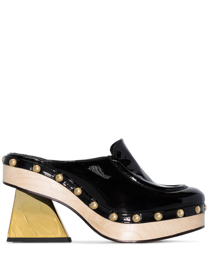 Marques'almeida Stud Embellished Clogs - Black
