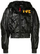 H Rv Rk Hooded Logo Jacket - Black