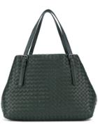 Bottega Veneta Intrecciato Woven Tote - Green