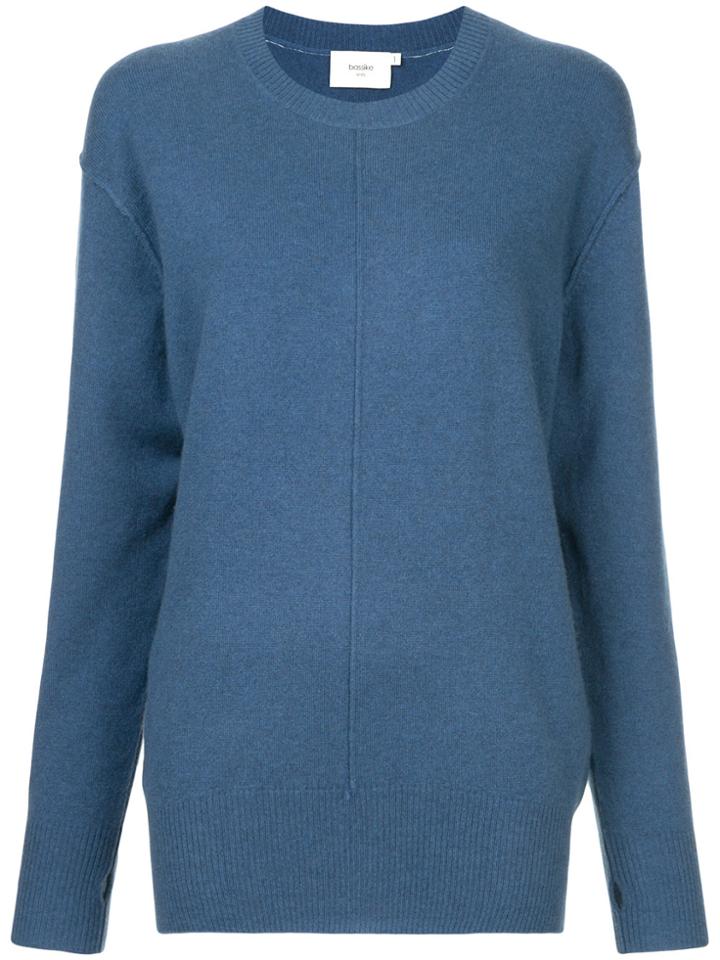 Bassike Classic Long-sleeve Sweater - Blue