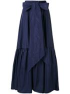 P.a.r.o.s.h. Full Ruffled Skirt - Blue