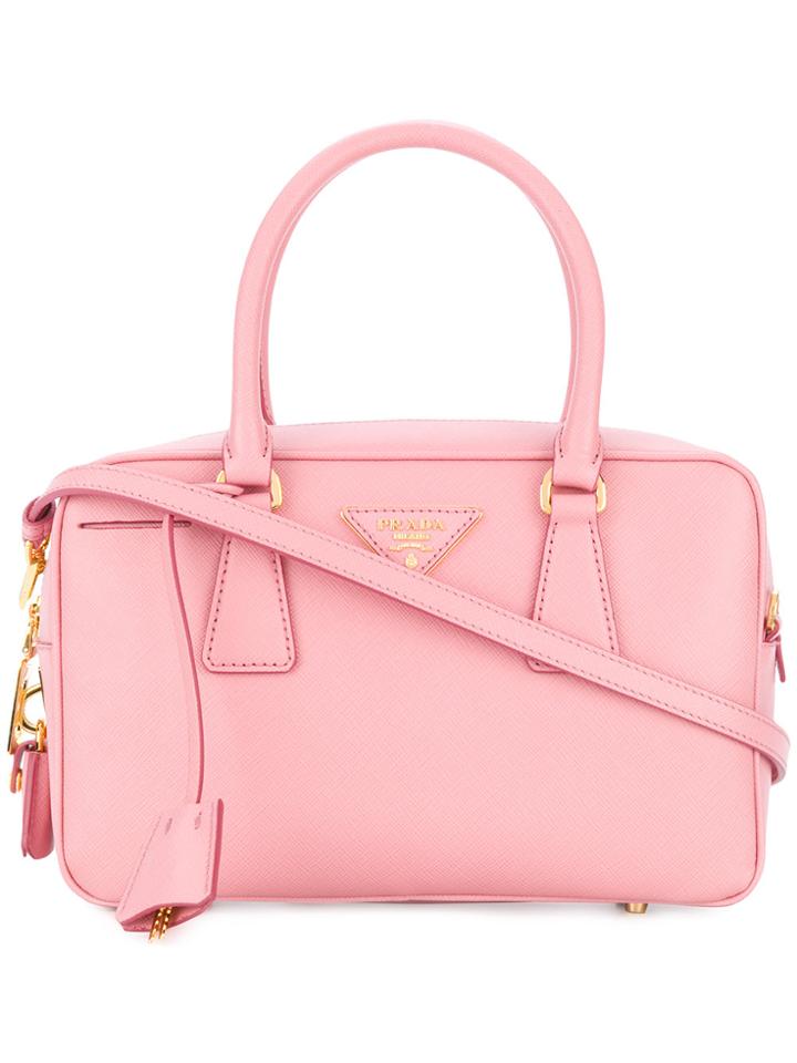 Prada Small Bowling Bag - Pink & Purple